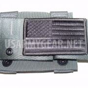 New Army ACU MOLLE II Foliage Green K-Bar Adapter Utility Pouch + US Velcro Flag