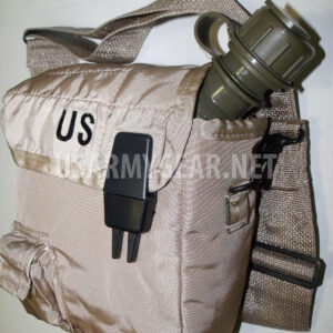2 QT Collapsible Water Canteen + Desert Tan Cover Pouch w Sling US Army Military