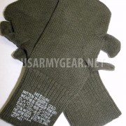 New US Army 1 Pair of Wool Trigger Finger Mitten Insert Glove Liner Set M USGI