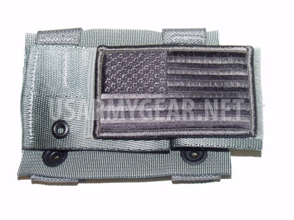 New Army ACU MOLLE II Foliage Green K-Bar Adapter Utility Pouch + US Velcro Flag