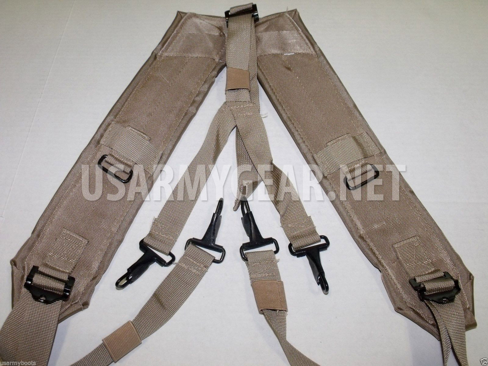 Army Military Alice LC-2 Desert Tan Coyote LBE Y Shoulder Straps DCU Suspenders