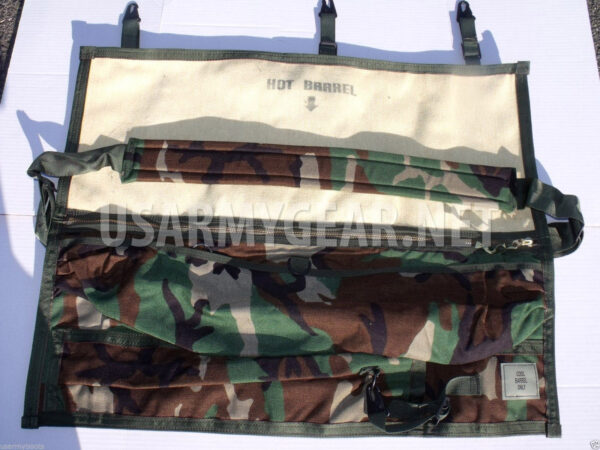 US Army Military Machine Gun Spare Barrel Rifle Carrying Case Range Bag Woodland