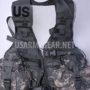 NEW US ARMY ACU MOLLE II FIGHTING LOAD CARRIER VEST FLC LBV w 2 Canteen + Cover