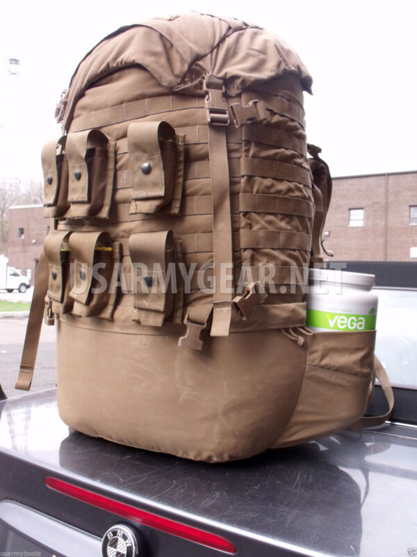 USMC FILBE US Marine Coyote Main Bag Pack + Pouches No Frame No Shoulder Straps