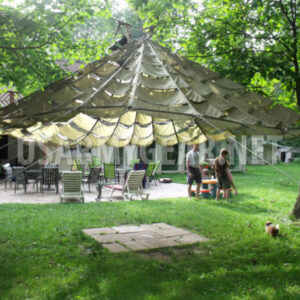 US Parachute Party Tent Garden Canopy Sun Shade Gazebo Wedding Patio Umbrella