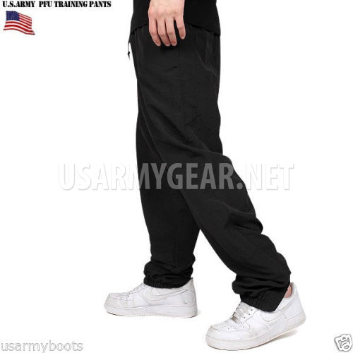 Made in US Army Military IPFU Physical Fitness Training New Black PT Sweat Pants