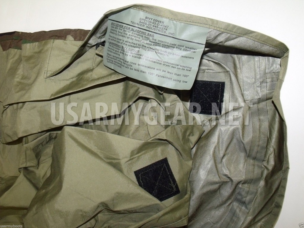 Woodland Camo GORETEX Sleeping Bag Bivy Cover – US Army Gear