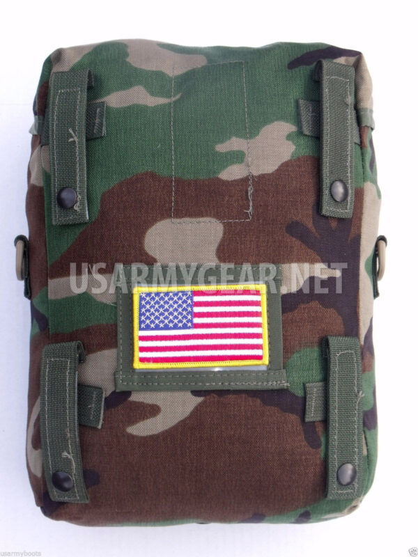 New Made in USA Military Army Molle 2 Woodland Camouflage Sustainment Pouch Gear