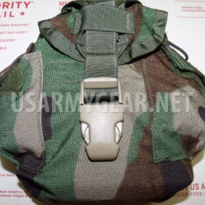 US made 1 QT ARMY USMC Military Molle ll Canteen Utility Cover Pouch Woodland GI