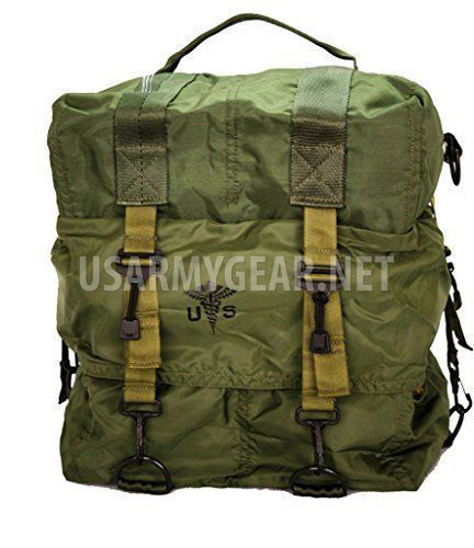 Made in USA Army Military GI Medical Instrument Supply Set Case Bag OD Green