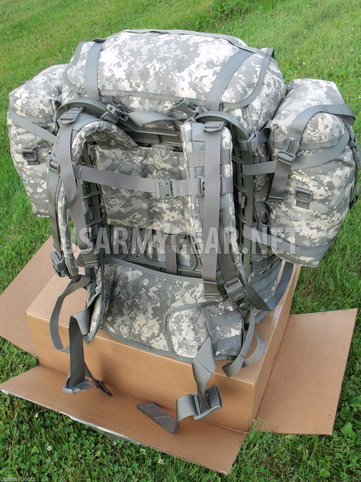 US Army MOLLE II SDS ACU Rucksack Digital Back Pack Complete Set Very Good Cond+