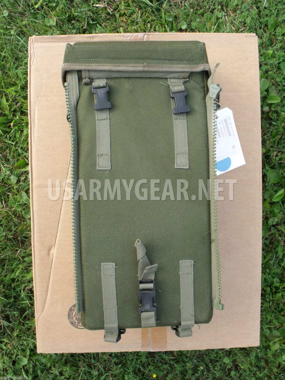 US Army Instrument Supplies Carrying OD Case Shoulder Bag w 2 Sling 17x 8x 6 GI