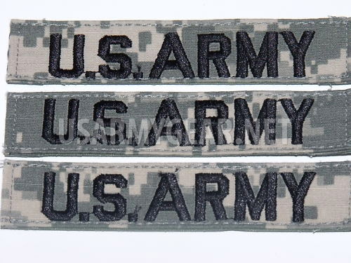 1 New US ARMY Military Digital Acu Tape Uniform Removable Velcro Patch Tab Rank