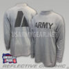 US ARMY Grey Moisture Wicking PT PTU Long Sleeve LS T-Shirt