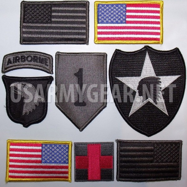 4 New US Army American Flag Military Uniform Velcro Patch Standard ...