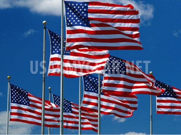 3'x 5'x8' Embroidered Star American US USA United States Nylon Flag