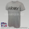 US ARMY Grey Moisture Wicking PT PTU Short Sleeve SS T-Shirt