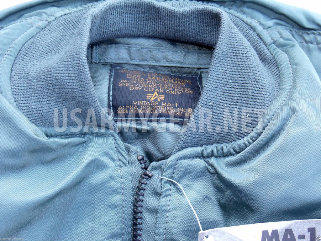 Civilian Alpha MA-1 Type Military Flight Jacket Men's M Size Nylon Khaki type Vintage Second Hand main image 0