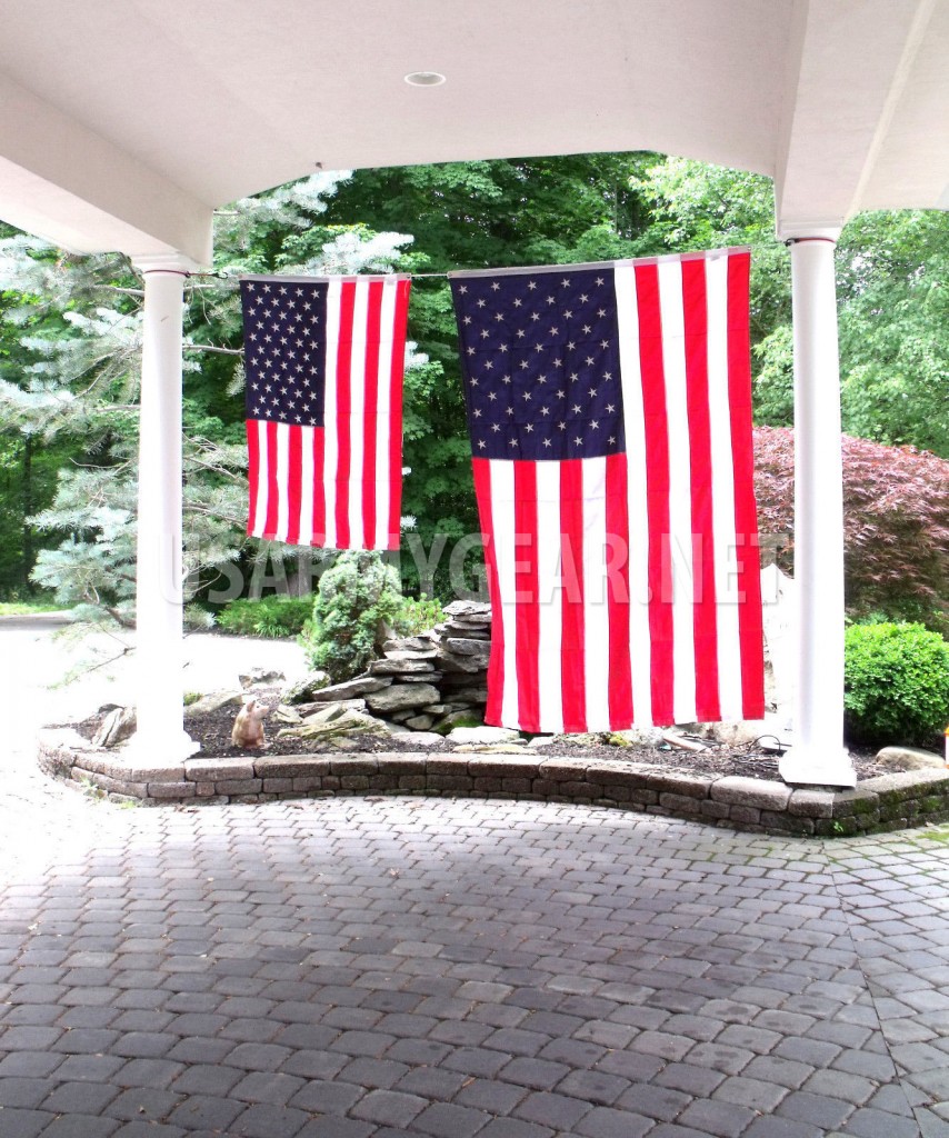 Trade Winds 2x3 Ft Embroidered US Flag - Sewn Nylon With Grommets, Stars