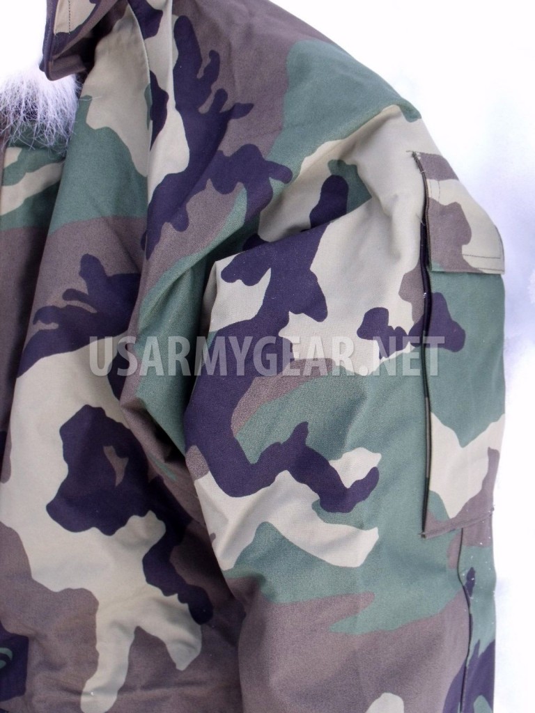 Cappuccio Originale GI Parka Gore-Tex Freddo Woodland Camo Taglia Media