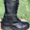 New Black Leather Steel Toe Motorcycle Combat US Military Safety Biker's Boots
