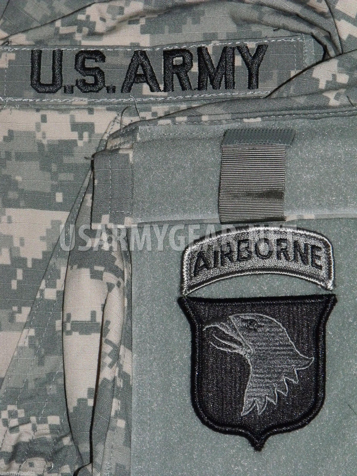 New 101st Airborne Division ACU Patch Set+ US.Army Tab-Uniform Shirt Jacket M 65