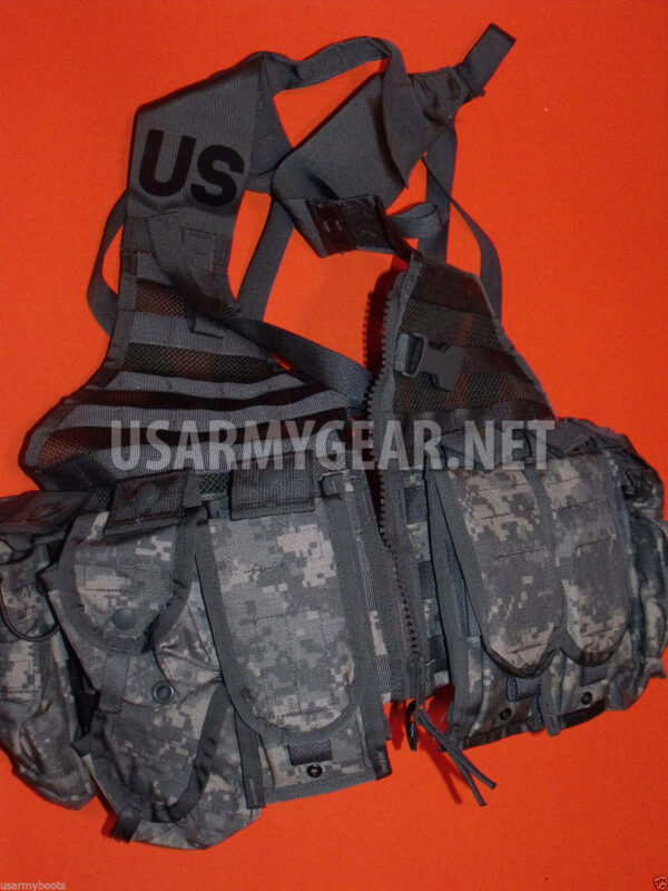 NEW US ARMY ACU MOLLE II FIGHTING LOAD CARRIER VEST +9 P.FLC LBV RIFLEMAN REAL