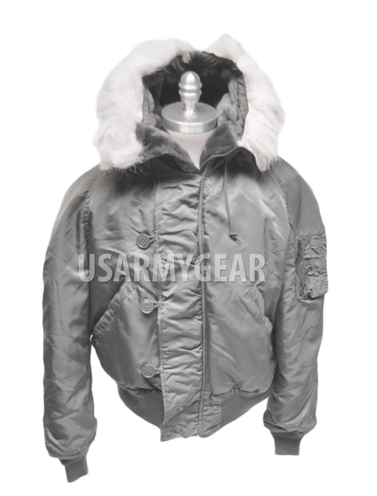 NEW US Made Corint Cold Weather N-2B Parka Military Air Force Jacket Coat Silver
